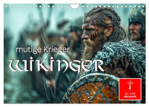 Wikinger - mutige Krieger (Wandkalender 2025 DIN A4 quer), CALVENDO Monatskalender von CALVENDO