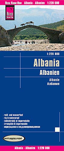 Reise Know-How Landkarte Albanien / Albania (1:220.000): reiß- und wasserfest (world mapping project)