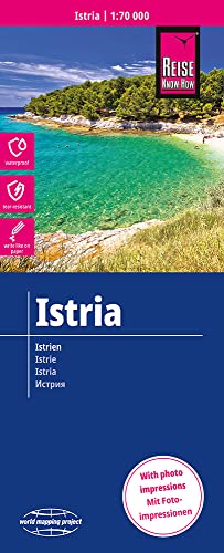 Reise Know-How Landkarte Istrien / Istria (1:70.000): reiß- und wasserfest (world mapping project)