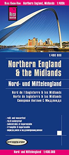 Reise Know-How Landkarte Nord- und Mittelengland / Northern England & the Midlands (1:400.000): reiß- und wasserfest (world mapping project) von Reise Know-How Rump GmbH