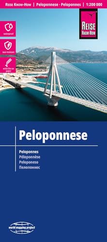 Reise Know-How Landkarte Peloponnese / Peloponnes (1:200.000): reiß- und wasserfest (world mapping project)