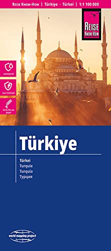 Reise Know-How Landkarte Türkei / Türkiye (1:1.100.000): reiß- und wasserfest (world mapping project)