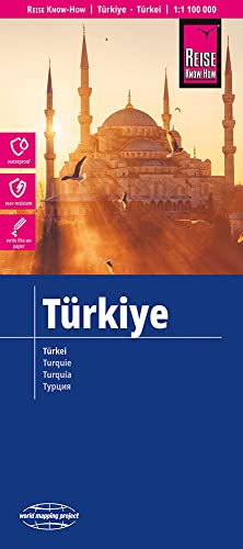 Reise Know-How Landkarte Türkei / Türkiye (1:1.100.000): reiß- und wasserfest (world mapping project)