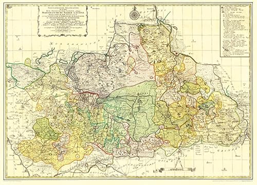 Historische Karte: MARKGRAFSCHAFT NIEDERLAUSITZ 1757 [gerollt]