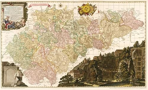 Große historische Karte: ERZGEBIRGISCHER KREIS, 1760 (gerollt)