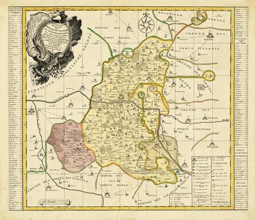 Historische Karte: Amt Wittenberg, Amt Gräfenhainichen und Amt Seyda 1749 (Plano) von Rockstuhl Verlag