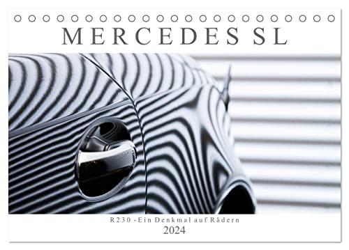 Mercedes SL R230 - Ein Denkmal auf Rädern (Tischkalender 2024 DIN A5 quer), CALVENDO Monatskalender