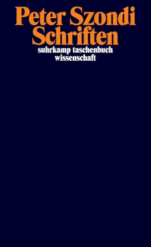 Schriften: 2 Teilbände (suhrkamp taschenbuch wissenschaft) von Suhrkamp Verlag AG