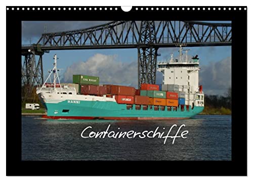 Containerschiffe (Wandkalender 2024 DIN A3 quer), CALVENDO Monatskalender von CALVENDO
