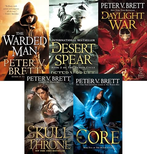 The Demon Cycle Series Peter V. Brett Collection 5 Books Set The Painted Man, The Desert Spear, The Daylight War, The Skull Throne