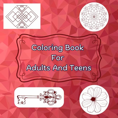 Coloring Book For Adults And Teens (Square Size): Different Styles For Different Moods von Independently published