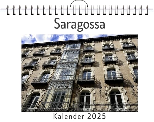 Saragossa - (Wandkalender 2025, Kalender DIN A4 quer, Monatskalender im Querformat mit Kalendarium, das perfekte Geschenk) von FlipFlop