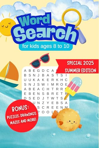 Word Search for Kids Ages 8-10: Summer Puzzles with Illustrations | Have Fun and Boost Vocabulary | Solutions Included von Independently published