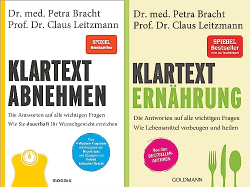 Petra Bracht im SET | Klartext Abnehmen + Klartext Ernährung plus 3 extra Lesezeichen [Hardcover] Petra Bracht