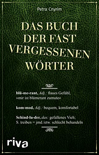 Das Buch der fast vergessenen Wörter von Riva