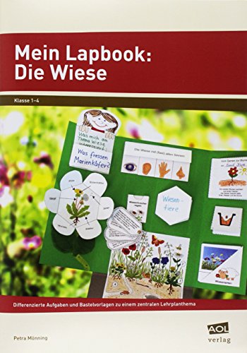 Mein Lapbook: Die Wiese: Differenzierte Aufgaben und Bastelvorlagen zu einem zentralen Lehrplanthema (1. bis 4. Klasse) (Lernen mit Lapbooks - Grundschule) von AOL-Verlag i.d. AAP LW