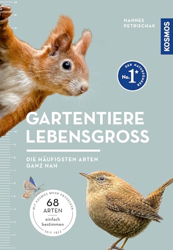 Gartentiere lebensgroß: Die 68 häufigsten Gartentierarten im Porträt für die einfache Bestimmung