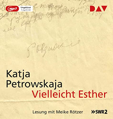 Vielleicht Esther: Ungekürzte Lesung mit Meike Rötzer (1 mp3-CD) von Der Audio Verlag