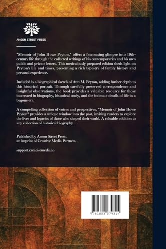 Memoir of John Howe Peyton von Anson Street Press