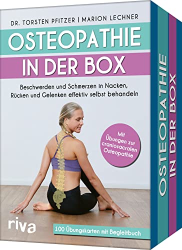 Osteopathie in der Box: Beschwerden und Schmerzen in Nacken, Rücken und Gelenken effektiv selbst behandeln. Mit Übungen zur craniosacralen Osteopathie. 100 Karten mit Begleitbuch von RIVA