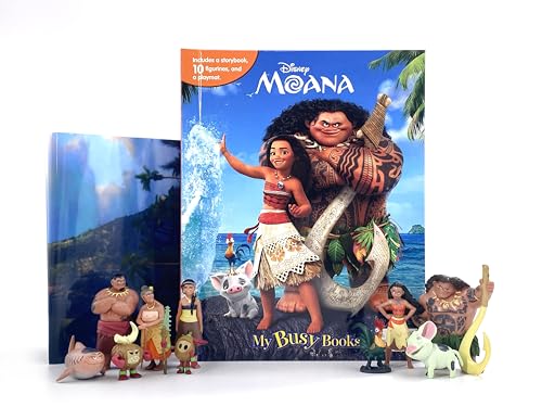 Disney Moana My Busy Books - Storybook, 10 figurines, playmat von Disney Princess