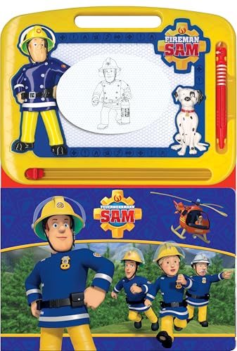 Feuerwehrmann Sam Lern- und Zaubertafel – Lernmaterialien für Kinder, 22-seitiges Pappbilderbuch, 1 Magnetische Zeichentafel, 1 Magnetstift Feuerwehrmann Sam Lern- und Zaubertafel – Lernmaterialien für Kinder, 22-seitiges Pappbilderbuch, 1 Magnetische Zeichentafel, 1 Magnetstift von Phidal
