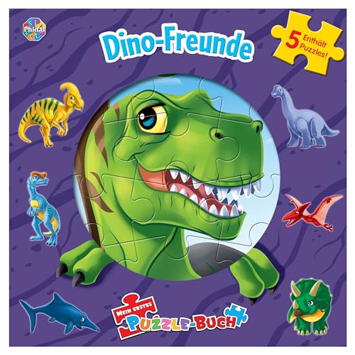 Mein erstes Puzzle-Buch Dino-Freunde: Enthält 5 Puzzles