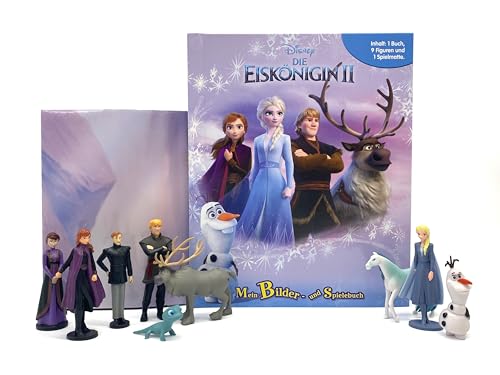 Die Eiskönigin II Mein Bilder- und Spielebuch - Spiel- und Beschäftigungsbuch, 10-seitiges Buch, 9 Spielfiguren, 1 Spielmatte von Phidal