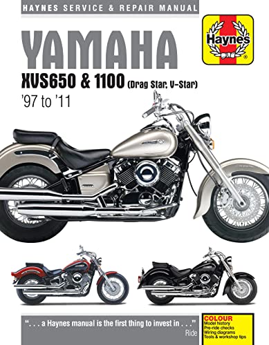 Yamaha XVS650 & 1100 Drag Star/V-Star (97 - 11) Haynes Repair Manual: Service and Repair Manual (Haynes Service & Repair Manual)