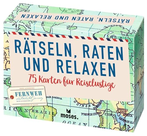 Rätseln, Raten und Relaxen | 75 Karten für Reiselustige | Für Kinder und Erwachsene ab 12 Jahren