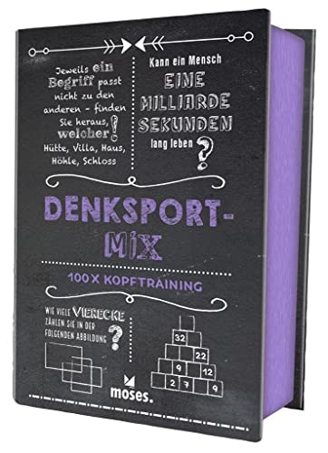 moses. Quiz-Box Denksport-Mix | 100 Rätsel und Übungen für das Kopf-Workout zwischendurch | Für Kinder ab 12 Jahren und Erwachsene: 100 x Kopftraining (Quiz-Boxen)