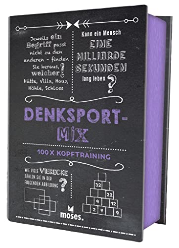 moses. Quiz-Box Denksport-Mix | 100 Rätsel und Übungen für das Kopf-Workout zwischendurch | Für Kinder ab 12 Jahren und Erwachsene: 100 x Kopftraining (Quiz-Boxen) von moses. Verlag