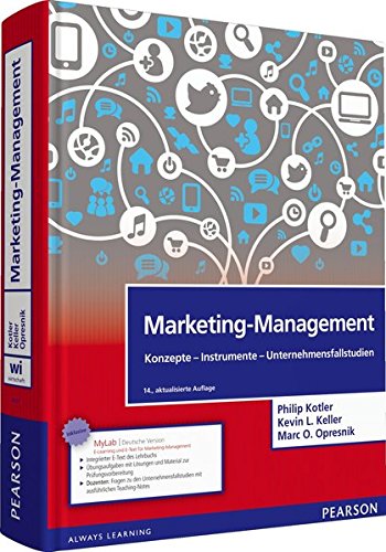 Marketing-Management: Konzepte - Instrumente - Unternehmensfallstudien (Pearson Studium - Economic BWL) von Pearson Studium