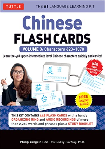 Chinese Flash Cards Kit Volume 3: HSK Upper Intermediate Level (Audio CD Included): HSK Upper Intermediate Level (Online Audio Included) von Tuttle Publishing