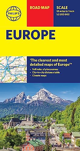 Philip's Europe Road Map (Philip's Sheet Maps) von Philip's