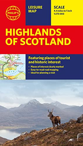 Philip's Highlands of Scotland: Leisure and Tourist Map: Leisure and Tourist Map (Philip's Red Books)