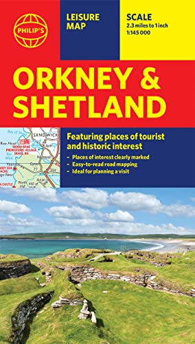 Philip's Orkney and Shetland: Leisure and Tourist Map: Leisure and Tourist Map (Philip's Red Books) von Philip's
