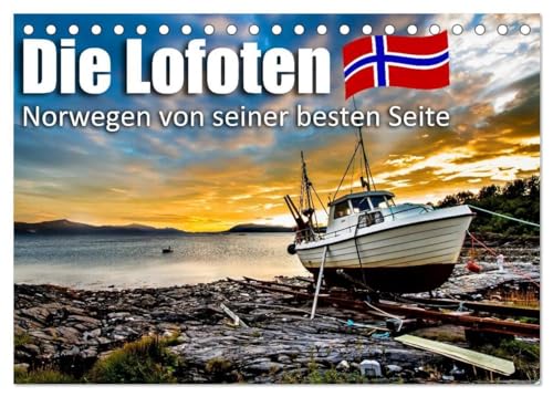 Die Lofoten - Norwegen von seiner besten Seite (Tischkalender 2024 DIN A5 quer), CALVENDO Monatskalender: Verschiedene atemberaubende Aufnahmen der Inselgruppe Lofoten in Norwegen.