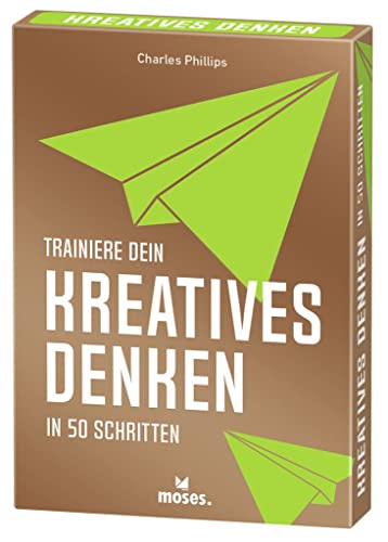 Moses. Trainiere Dein kreatives Denken in 50 Schritten, systematischer Denksport, für Jugendliche und Erwachsene, 50 Karten in Einer Schachtel von moses