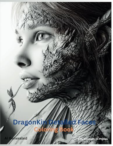 DragonKin Detailed Faces: Coloring Book von Independently published