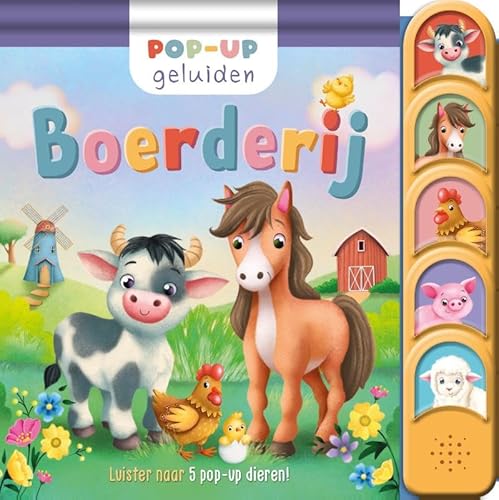 Boerderij – Pop-up geluidenboek: Luister naar 5 pop-up dieren! von Rebo Productions