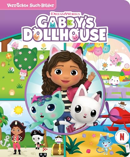 Gabby's Dollhouse - Verrückte Such-Bilder - Wimmelbuch - Pappbilderbuch mit wattiertem Umschlag