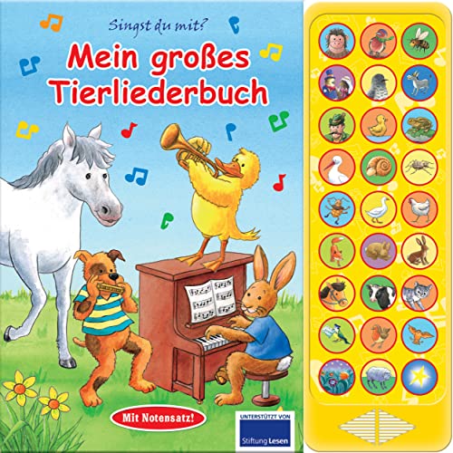 27-Button-Soundbuch - Mein großes Tierliederbuch - 27 bekannte Kinderlieder zum Mitsingen von Phoenix International Publications