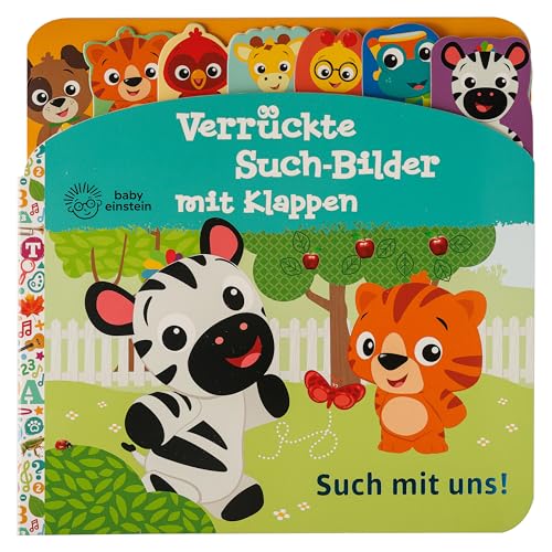 Baby Einstein - Verrückte Such-Bilder mit Klappen - Such mit uns! - Pappbilderbuch mit 17 Klappen - Wimmelbuch für Kinder ab 18 Monaten