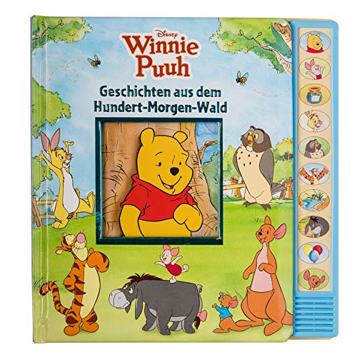 Disney Winnie Puuh - Geschichten aus dem Hundert-Morgen-Wald - Vorlese-Pappbilderbuch mit 10 Geräuschen - Soundbuch: Vorlese-Pappbilderbuch mit 10 Melodien - Kinderlieder