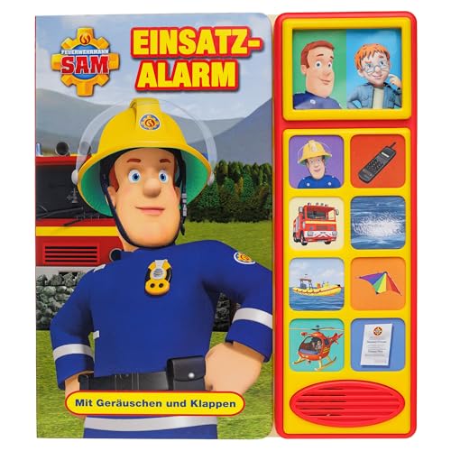 Feuerwehrmann Sam - Einsatzalarm - Klappen-Geräusche-Buch für Kinder ab 3 Jahren: Mit Geräuschen und Klappen
