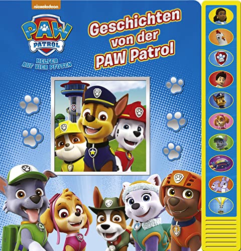 PI Kids Geschichten von der PAW Patrol - Vorlese-Pappbilderbuch mit 10 lustigen Geräuschen für Kinder ab 3 Jahren