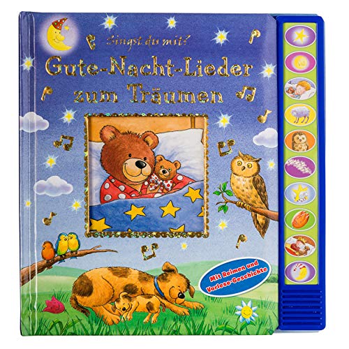 Gute-Nacht-Lieder zum Träumen - Vorlese-Pappbilderbuch mit 10 Melodien für Kinder ab 3 Jahren: Mit Reimen und Vorlese-Geschichte
