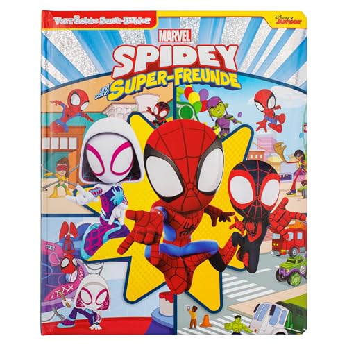 Marvel Spidey und seine Super-Freunde - Verrückte Such-Bilder, groß - Wimmelbuch - Pappbilderbuch mit wattiertem Umschlag von PI Kids