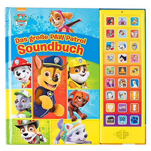 PAW Patrol - Das große PAW Patrol Soundbuch - 27-Button-Soundbuch mit 24 Seiten für Kinder ab 3 Jahren von PI Kids